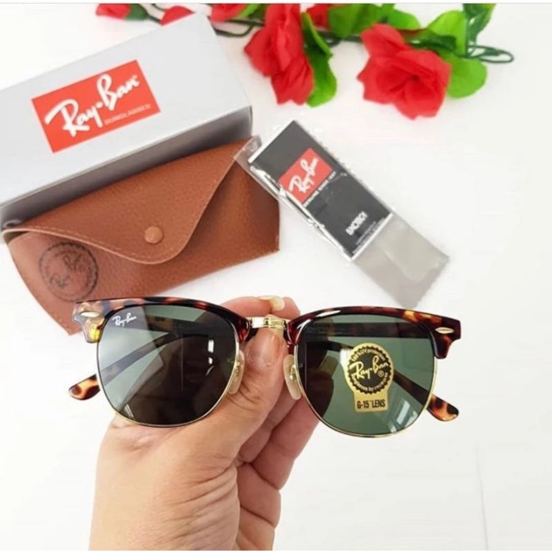 Lunettes de Soleil Clubmaster RB Unisexe Protection UV